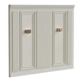 Decorative plaster with molding